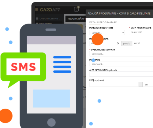 Sistem simplu de programari si notificari clienti SMS
